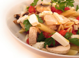 Greek pasta salad with grilled chicken Greek pasta salad with grilled chicken