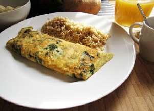 Spinach omelette Spinach omelette