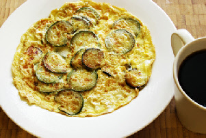 Zucchini omelette Zucchini omelette